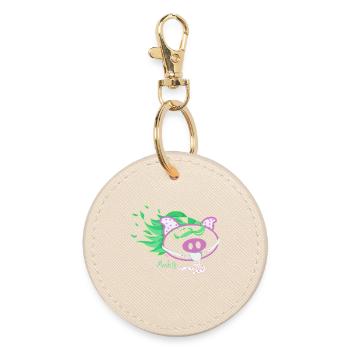 Cochon Wild Pop - Porte-clés rond - huître - Devant
