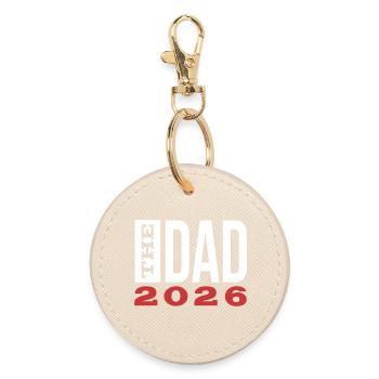 The Dad 26 Dad Baby Dad 2026 Father's Day Gift - Round Keyring - oyster - Front