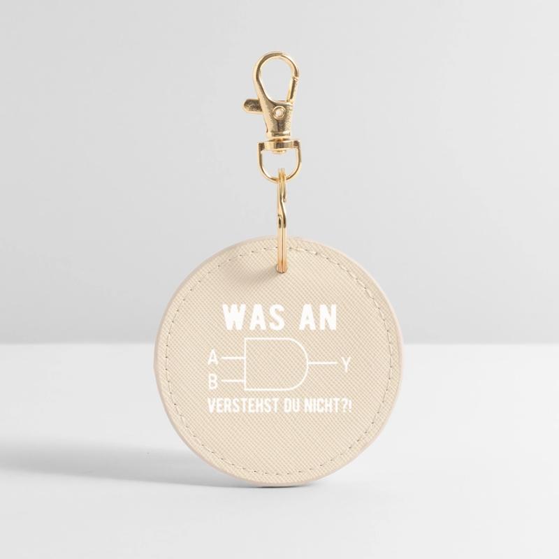 Computer Scientist Nerd Programmer Admin Ges Round Keyring