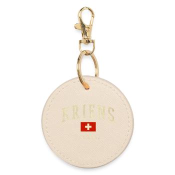 Kriens Suisse design avec drapeau - Porte-clés rond - huître - Devant
