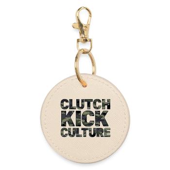Camouflage Clutch Kick Culture Car Tuning Szene - Runder Schlüsselanhänger - Auster - Vorne