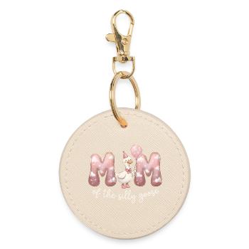Mom of the Silly Goose - Round Keyring - oyster - Front