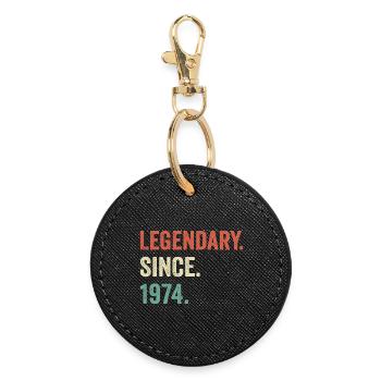 legendary since 1974 - Round Keyring - black - Front