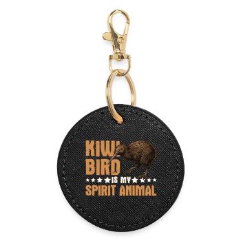 L’oiseau kiwi est mon animal spirituel Nouvelle-Zélande - Porte-clés rond - noir - Devant