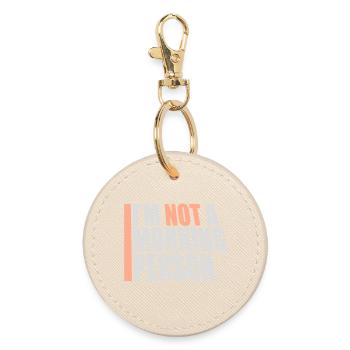 I'm Not A Morning Person Lustig Müde Morgenmuffel - Round Keyring - oyster - Front