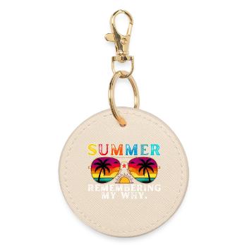 Funny Summer Break Quote Remembering My Why - Porte-clés rond - huître - Devant