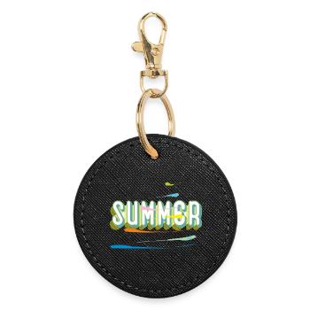 Summer - Round Keyring - black - Front
