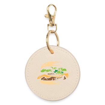 burgers délicieux nourriture bistrot maison sain - Porte-clés rond - huître - Devant