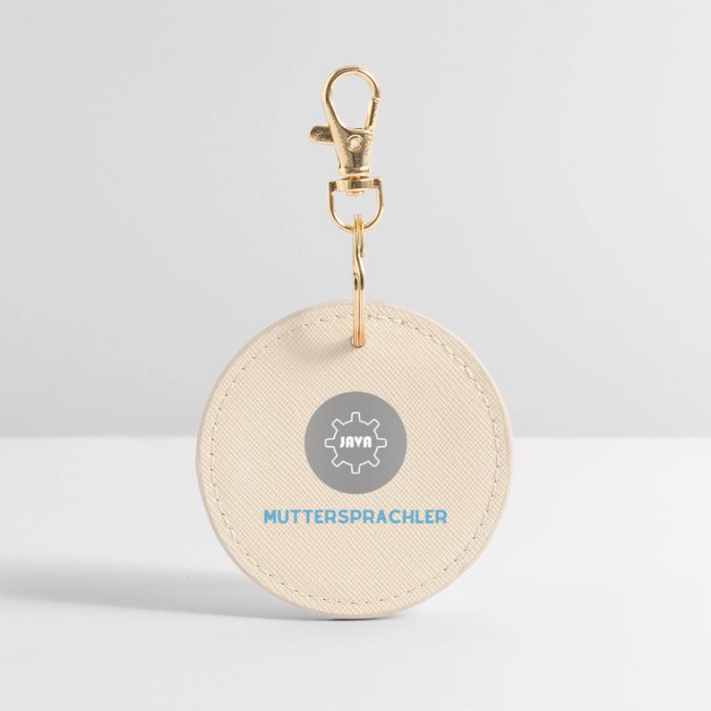 Native speaker: JavaScript Edition Round Keyring