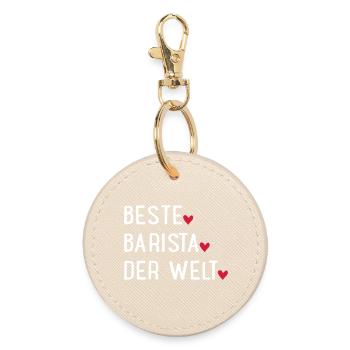 Meilleur Barista - Porte-clés rond - huître - Devant
