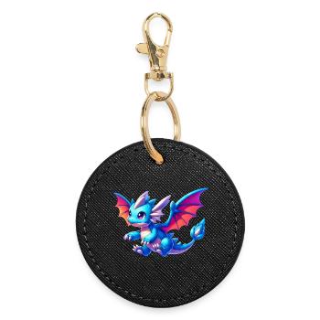 Dragon - Round Keyring - black - Front