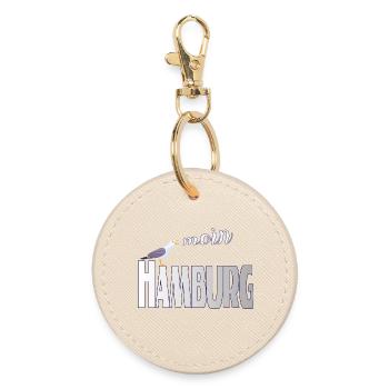 Hamburg Möwe & Moin Design - Runder Schlüsselanhänger - Auster - Vorne