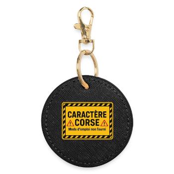 Caractère corse Mode D'Emploi Non Fourni - Porte-clés rond - noir - Devant