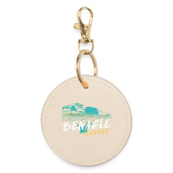 Benagil Cave in the Algarve, Portugal - Round Keyring - oyster - Front