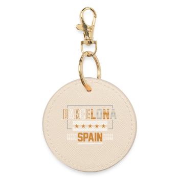 Barcelone, Espagne - Porte-clés rond - huître - Devant