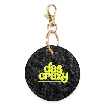 The Crazy - Round Keyring - black - Front