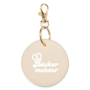 Bäckermeister - Runder Schlüsselanhänger - Auster - Vorne