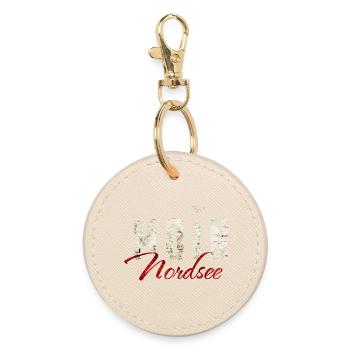 Mer du Nord - Moin - Porte-clés rond - huître - Devant