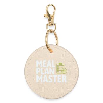 Registered Dietitian Expert Mindful Eating  - Round Keyring - oyster - Front