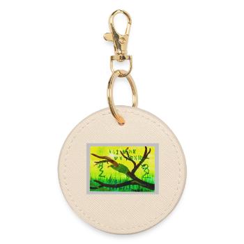 A5_Yig_Portrait - Round Keyring - oyster - Front