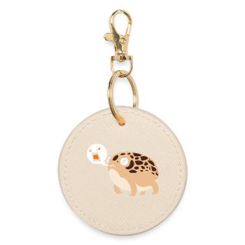Frosch Desert Rain Frog - Round Keyring - oyster - Front