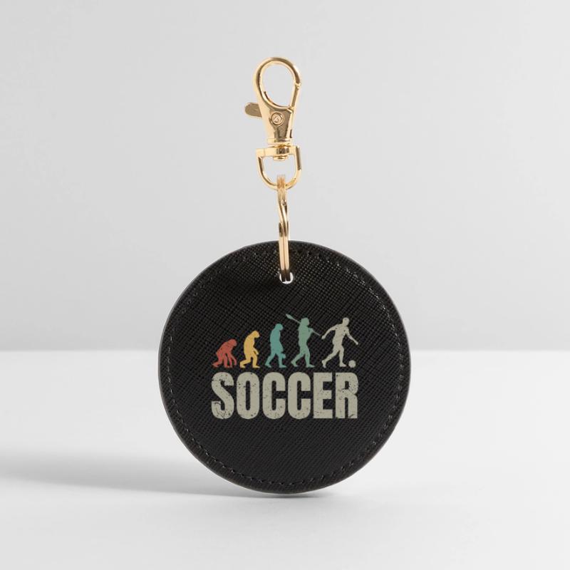 Fußball Evolution | Soccer Evolution Runder Schlüsselanhänger