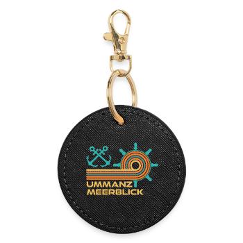Baltic Sea Holiday SEA VIEW Fun - Round Keyring - black - Front