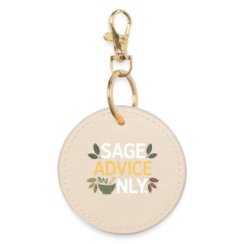Spécialiste botanique clinique certifié en vêtements - Porte-clés rond - huître - Devant