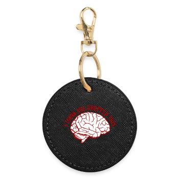 Je crois que tu as laissé tomber ton humour sarcastique, c’est le cerveau - Porte-clés rond - noir - Devant