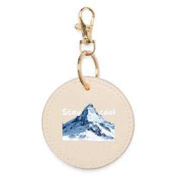Mountain Scenery Stay Cool - Round Keyring - oyster - Front