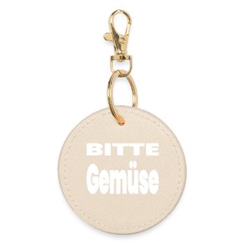 Vegetable - Round Keyring - oyster - Front