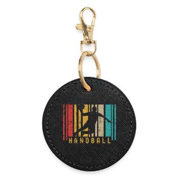 Handball Lovers Handball Sports Players Handball - Round Keyring - black - Front