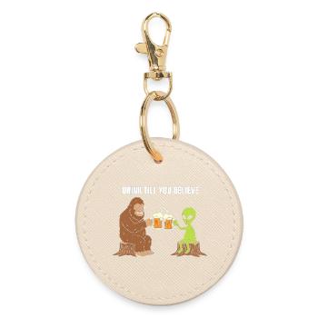 Toast à Bigfoot et Alien - Porte-clés rond - huître - Devant