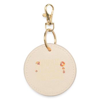 Unpaid Peaceful Protester Activist Saying Demo - Round Keyring - oyster - Front