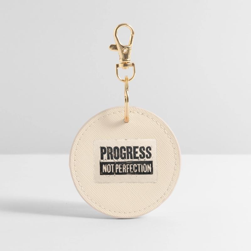 Progrès-pas-perfection Porte-clés rond