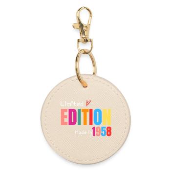 Limited edition Made in 1958 - Round Keyring - oyster - Front