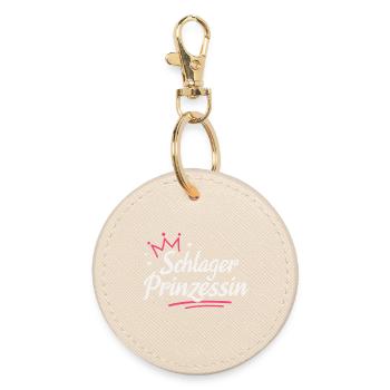 Schlager Prinzessin Schlagerparty - Runder Schlüsselanhänger - Auster - Vorne