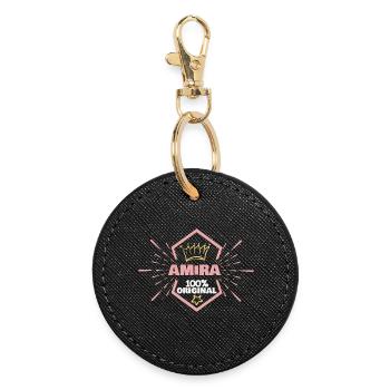 Original Amira - Round Keyring - black - Front