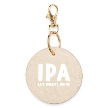 Ipa - Round Keyring - oyster - Front