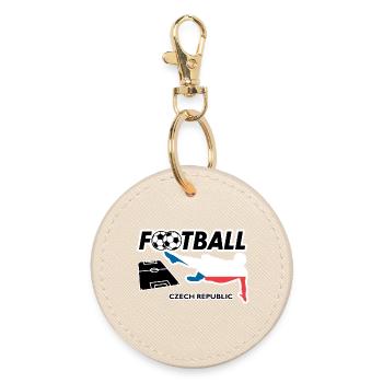 Football Fever Czech Republic - Round Keyring - oyster - Front