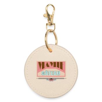 Mamie gâteau - Porte-clés rond - huître - Devant
