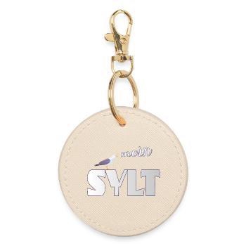 Sylt Möwe & Moin Design - Runder Schlüsselanhänger - Auster - Vorne