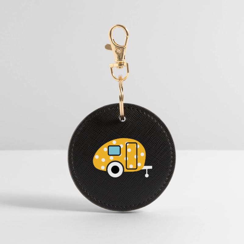 Caravan Egg Points Caravan Dots Camper Camping Round Keyring