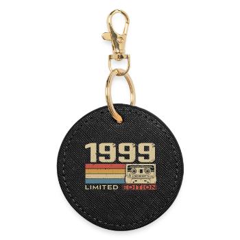 Legenden 1999 Jahrgang 1999 Jubiläum Jahrgang 1999 - Runder Schlüsselanhänger - Schwarz - Vorne