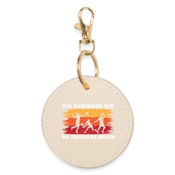 Volleyball Coach Gifts Volleyball Players - Round Keyring - oyster - Front