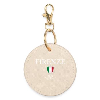 Florence Italie, j’adore Florence - Porte-clés rond - huître - Devant