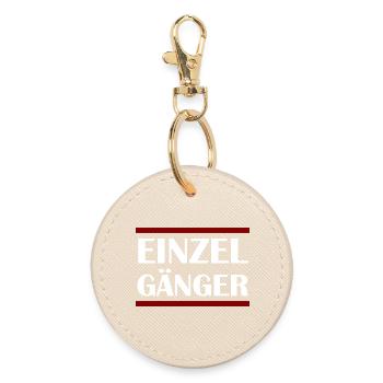 LONER - Round Keyring - oyster - Front