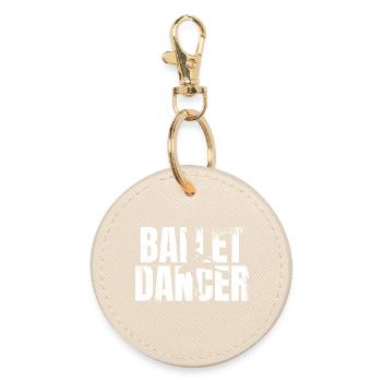 Drôle de danseuse de ballet - Porte-clés rond - huître - Devant