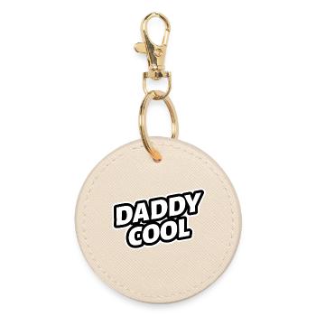 Daddy Cool Dad Dad Father's Day - Round Keyring - oyster - Front