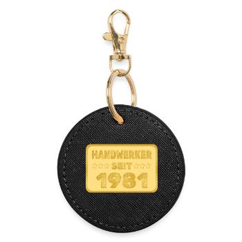 1981 - Round Keyring - black - Front